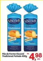 Fort Atacadista Visconti - pão de forma tradicional fatiado oferta