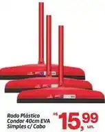 Fort Atacadista Condor - rodo plástico eva simples c/ cabo oferta