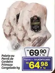 Fort Atacadista De - paleta ou pernil de cordeiro frimazo congelado oferta