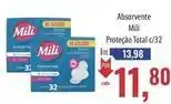 Supermercados BH Mili - absorvente proteção total oferta