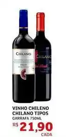 Assaí Atacadista Chilano - vinho chileno tipos oferta