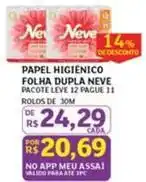 Assaí Atacadista Neve - papel higienico folha dupla oferta