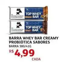 Assaí Atacadista Probiótica - barra whey bar creamy probiotica sabores oferta