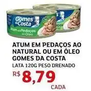 Assaí Atacadista Gomes da costa - atum em pedaços ao natural ou em oleo oferta