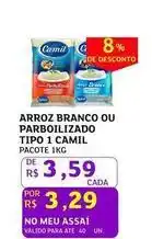 Assaí Atacadista Camil - arroz branco ou parboilizado tipo 1 oferta