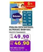 Assaí Atacadista Babysec - fralda descartável ultrasec oferta