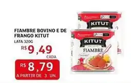 Assaí Atacadista Kitut - fiambre bovino e de frango oferta