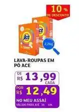 Assaí Atacadista Ace - lava-roupas em pó oferta