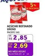 Assaí Atacadista União - açúcar refinado oferta