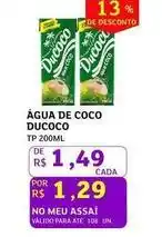 Assaí Atacadista Ducoco - agua de coco oferta