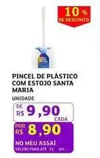 Assaí Atacadista Santa maria - pincel de plastico com estojo oferta
