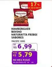 Assaí Atacadista Maturatta - hamburguer bovino oferta