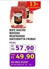 Assaí Atacadista Friboi - bife ancho bovino resfriado maturatta oferta