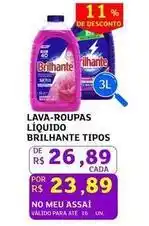 Assaí Atacadista Brilhante - lava-roupas líquido oferta