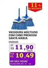 Assaí Atacadista Santa maria - vassoura multiuso com cabo premium oferta