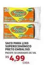 Assaí Atacadista Assum preto - saco para lixo supereconómico oferta