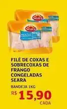 Assaí Atacadista Seara - filé de coxas e sobrecoxas de frango congeladas oferta