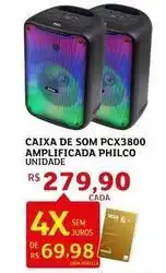 Assaí Atacadista Philco - caixa de som pcx3800 amplificada oferta