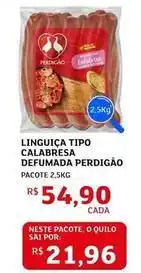 Assaí Atacadista Perdigão - linguiça tipo calabresa defumada oferta
