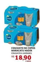 Assaí Atacadista Nadir - conjunto de copos maracatu oferta