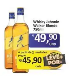 Paulistão Supermercados Whisky Johnnie Walker Blonde oferta