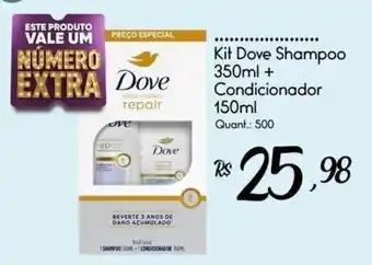 Giassi Supermercados Kit Dove Shampoo Condicionador oferta