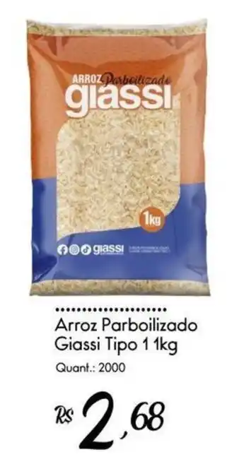 Giassi Supermercados Arroz Parboilizado Giassi Tipo 1 oferta