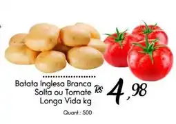 Giassi Supermercados Batata Inglesa Branca Solta ou Tomate Longa Vida kg oferta