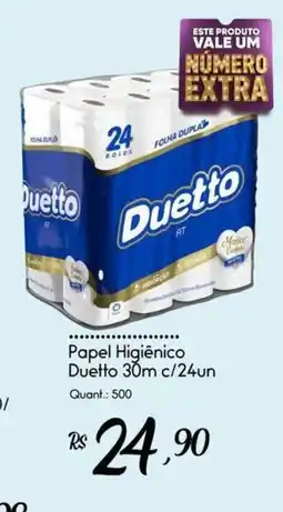 Giassi Supermercados Papel Higiênico Duetto 30m c/24un oferta