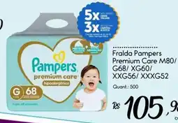 Giassi Supermercados Fralda Pampers premium care oferta