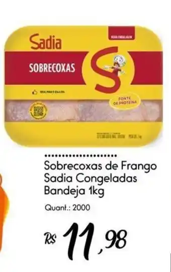 Giassi Supermercados Sobrecostas de frango sadia congeladas oferta