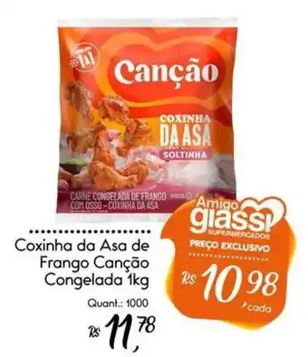Giassi Supermercados Coxinha da Asa de Frango Canção oferta