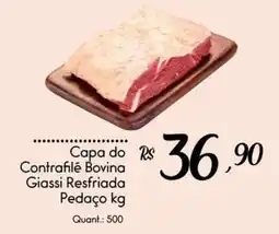 Giassi Supermercados Capa do contrafilê bovina giassi resfriada oferta