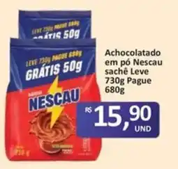 Paulistão Supermercados Achocolatado em pó Nescau sachê oferta