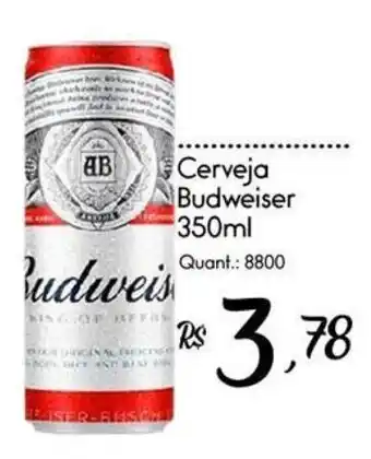 Giassi Supermercados Cerveja Budweiser oferta