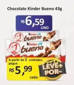 Paulistão Supermercados Chocolate Kinder Bueno oferta