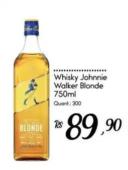 Giassi Supermercados Whisky Johnnie Walker Blonde oferta