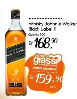 Giassi Supermercados Whisky Johnnie Walker Black Label 1l oferta