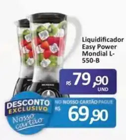 Paulistão Supermercados Liquidificador Easy Power Mondial L-550-B oferta
