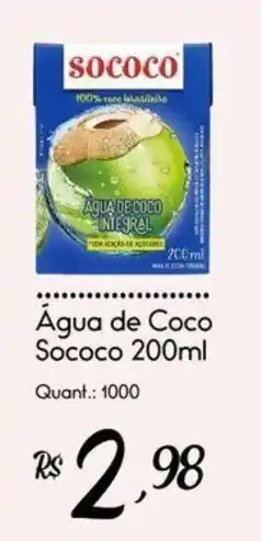 Giassi Supermercados Água de Coco Sococo oferta