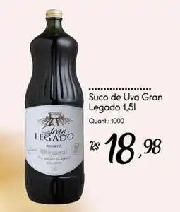 Giassi Supermercados Suco de Uva Gran Legado oferta