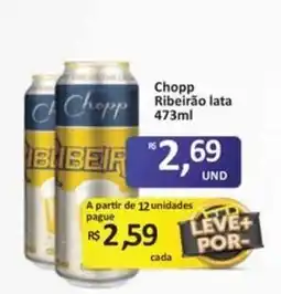 Paulistão Supermercados Chopp ribeirão lata oferta