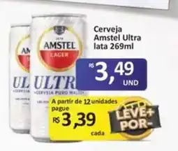 Paulistão Supermercados Cerveja amstel ultra oferta