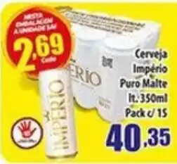 Superbom Supermercados Cerveja imperio puro malte oferta