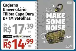 Supermercado Dalben Caderno universitário tilibra capa dura d+ 1m 96folhas oferta