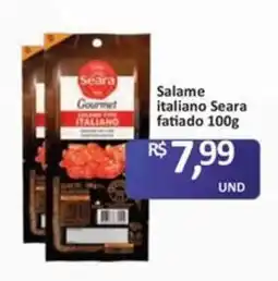 Paulistão Supermercados Salame italiano seara oferta