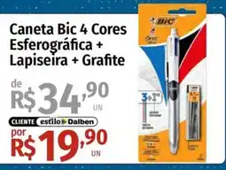 Supermercado Dalben Caneta Bic 4 Cores Esferográfica + Lapiseira + Grafite oferta