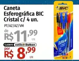 Supermercado Dalben Caneta Esferográfica BIC Cristal c/ 4 un. oferta