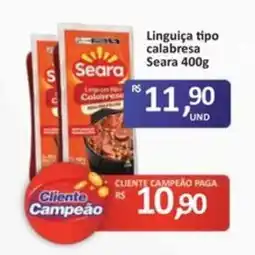 Paulistão Supermercados Linguiça tipo calabresa oferta