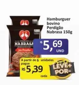 Paulistão Supermercados Hambúrguer bovino perdigão nabrasa oferta